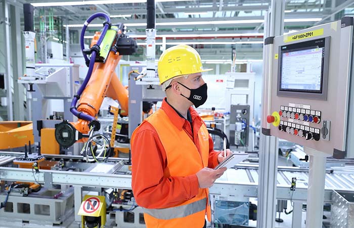 Audi Hungaria produces e-motors for future PPE model generation Audi Hungaria produces e-motors for future PPE model generation
