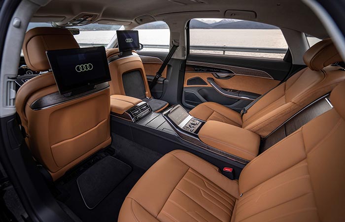 Emotional premium mobility: Interior of the Audi A8 offers a high-quality experience