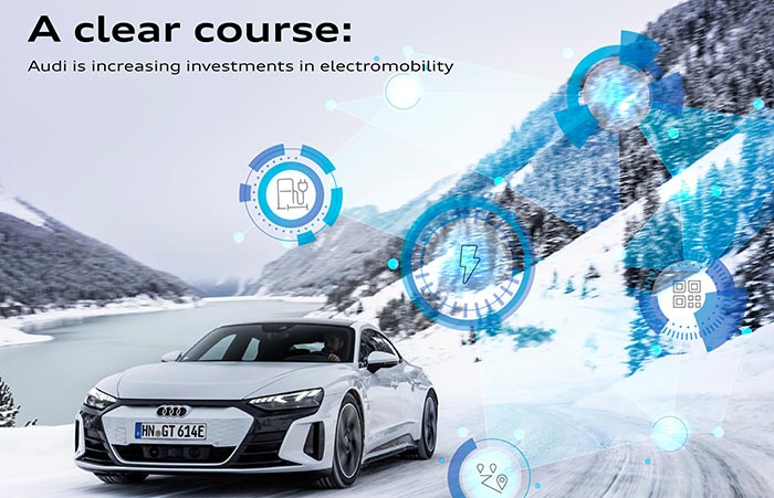 A clear course: Audi is increasing investments in electromobility A clear course: Audi is increasing investments in electromobility