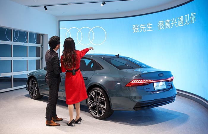 SAIC Audi opens the world's largest Audi store in Shanghai SAIC Audi opens the world's largest Audi store in Shanghai