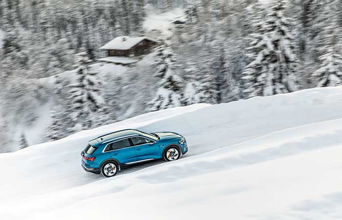 Handling the Norwegian winter with Audi e-tron