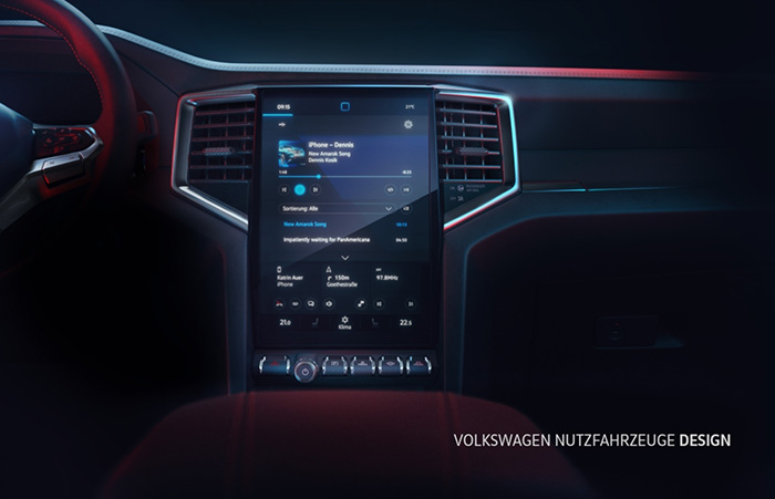 FLOATING DESIGN: THE DISPLAY UNIT IN THE NEW AMAROK