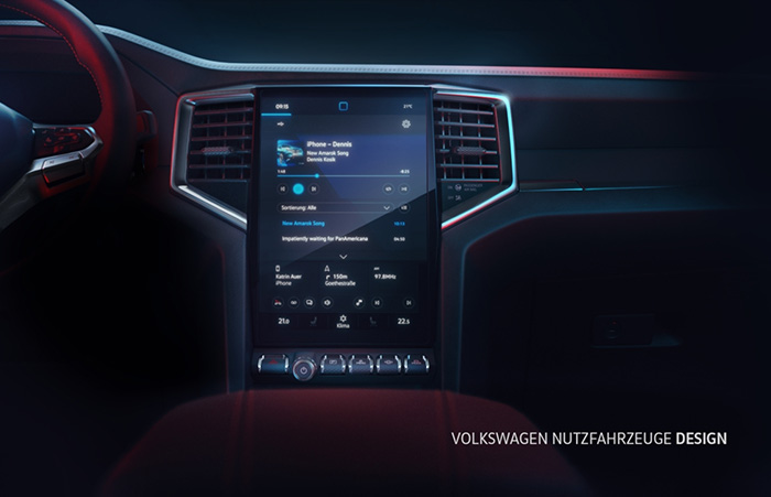 FLOATING DESIGN: THE DISPLAY UNIT IN THE NEW AMAROK FLOATING DESIGN: THE DISPLAY UNIT IN THE NEW AMAROK