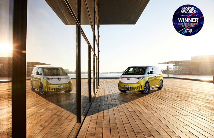 VOLKSWAGEN COMMERCIAL VEHICLES' ALL-ELECTRIC ID. BUZZ NAMED BEST DESIGNED CAR OF THE YEAR AT THE MOTOR AWARDS 2022