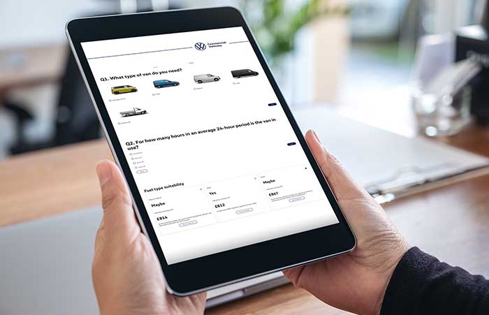 VOLKSWAGEN COMMERCIAL VEHICLES' DIGITAL TOOL HELPS BUSINESSES LOOKING TO GO ELECTRIC